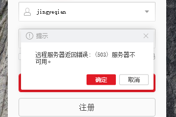 远程服务器返回错误503  第1张