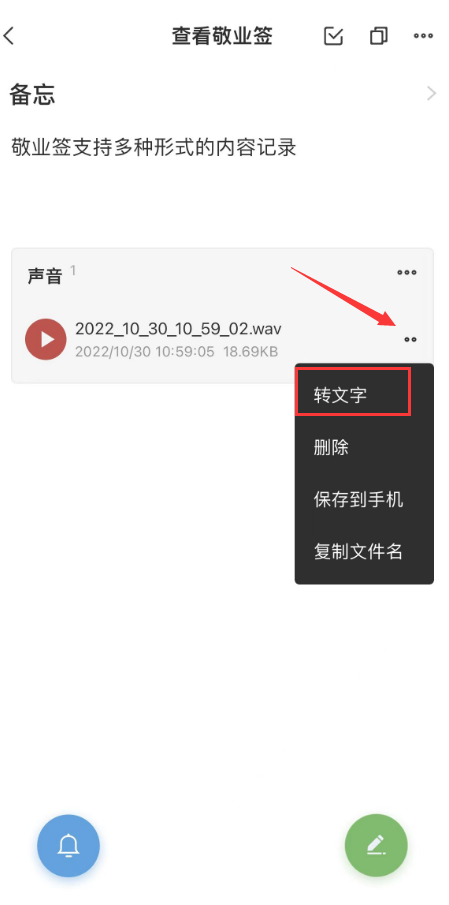 iPhone语音备忘录怎么转文字